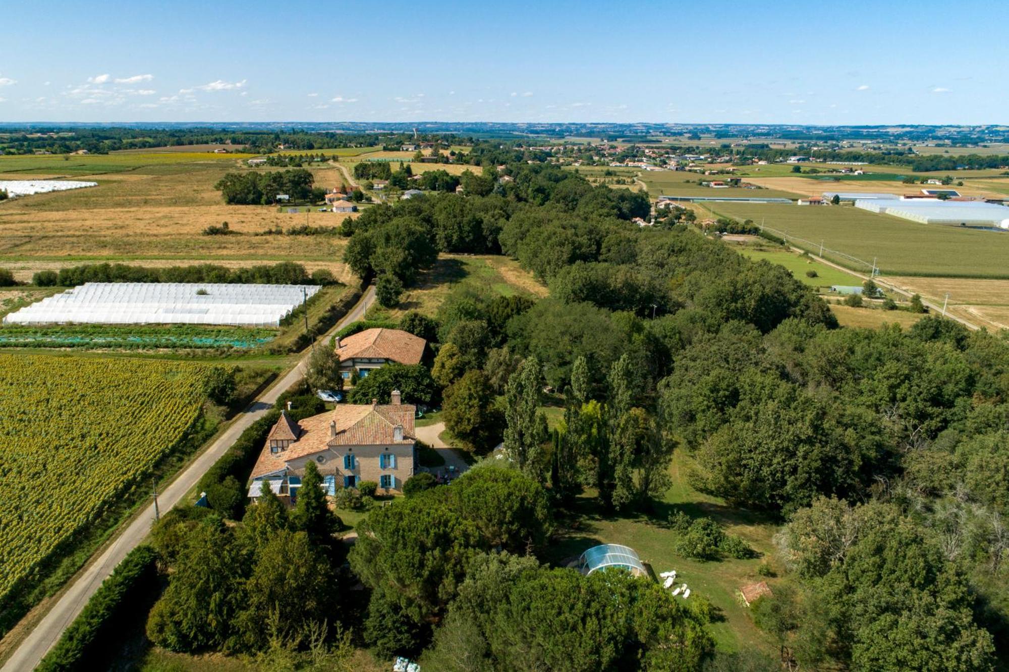 La Maison De L'Ecolieu Du Turc - Piscine Partagee Le Mas-dʼAgenais Esterno foto