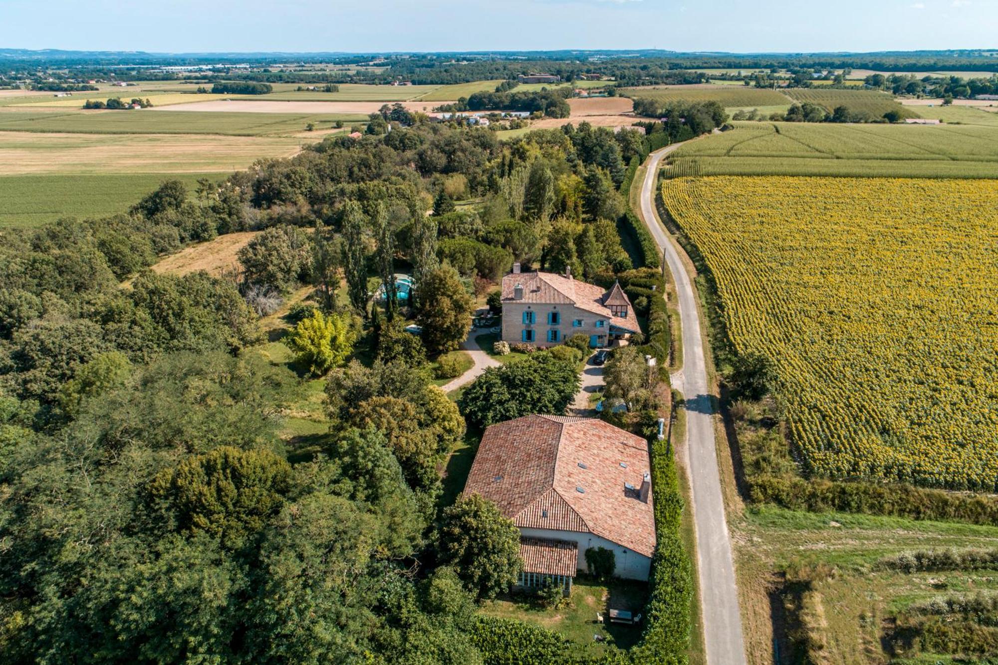La Maison De L'Ecolieu Du Turc - Piscine Partagee Le Mas-dʼAgenais Esterno foto